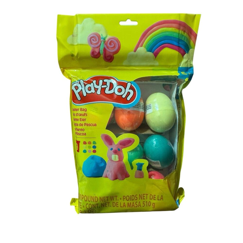 Play-Doh Easter Eggs Bag 9-Pack 9 Colors Holiday Set New